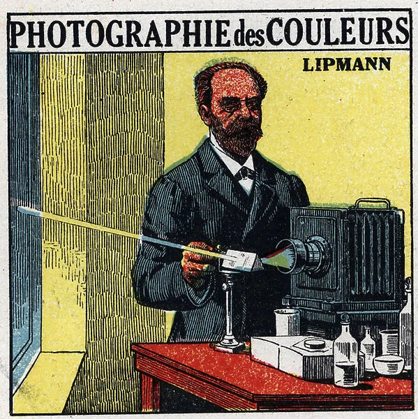 Colour photography: the process invented by Gabriel Lippmann (1845-1921) in 1891