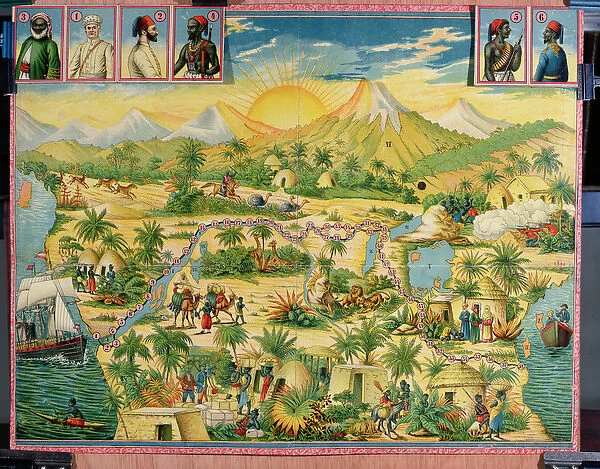 The Conquest of Africa, board game based on the travels of Sir Henry Morton