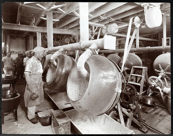 Cooks working in the kitchen at Maillards Chocolate Manufacturers