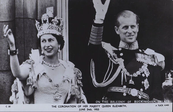 The coronation of her majesty Queen Elizabeth, 2 June 1953 (b  /  w photo)
