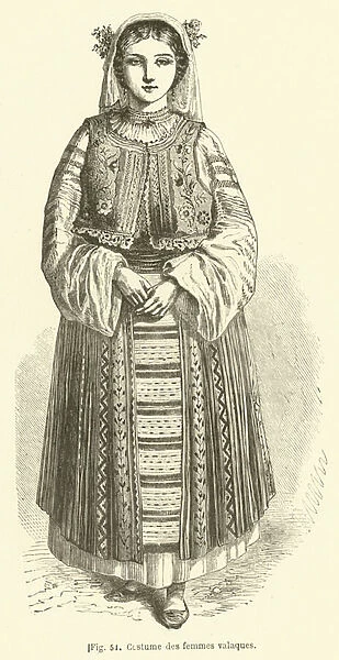 Costume des femmes valaques (engraving)
