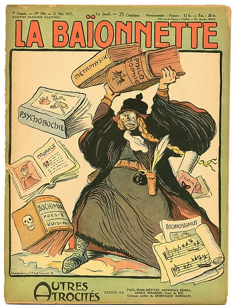 Couverture de 'La Baionnette', Satirique en Couleurs
