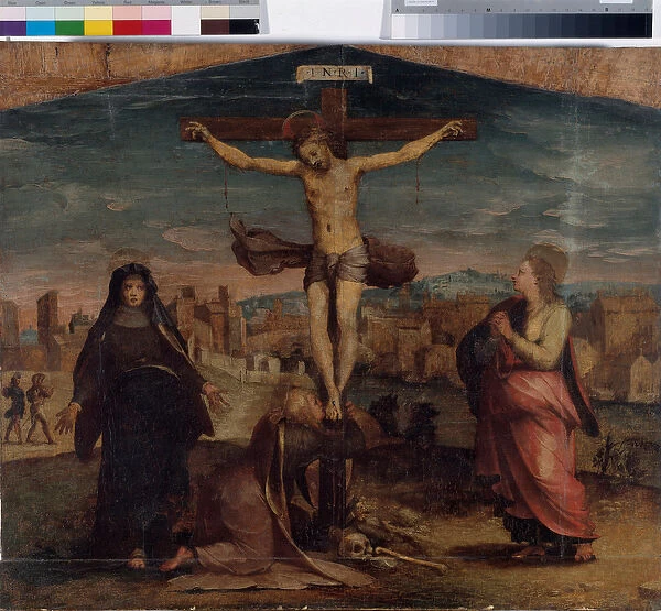 The Crucifixion (Wood painting, 16th century)