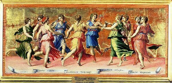 The Dance of Apollo with the Muses