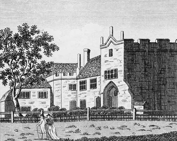 Dartford Priory, Kent (engraving) (b  /  w photo)