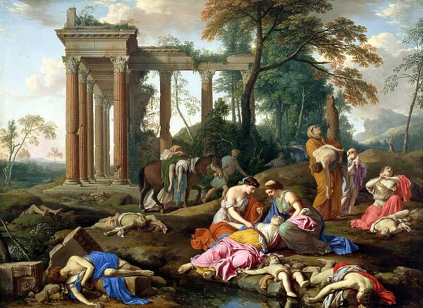 The Death of the Children of Bethel, 1653 (oil on canvas)