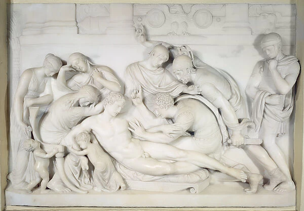 The Death of Germanicus, c. 1774 (marble)