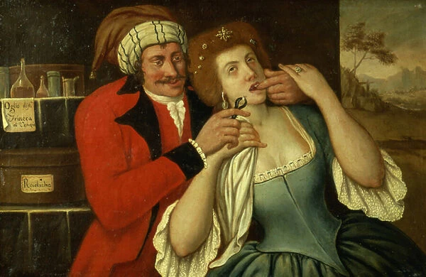 At the Dentist (oil on canvas)
