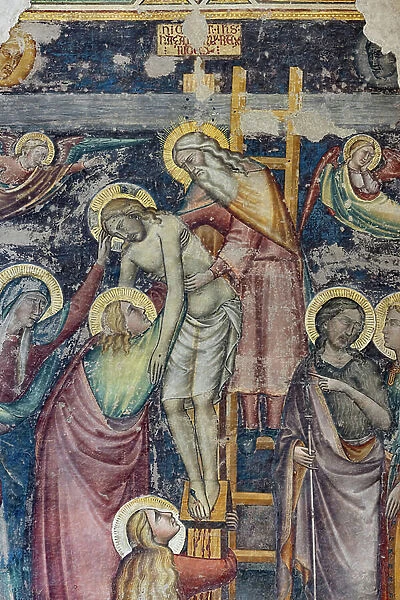 Deposition, detail (detached fresco)