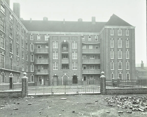 Dickens Estate: exterior of Copperfield House, London, 1932 (b  /  w photo)