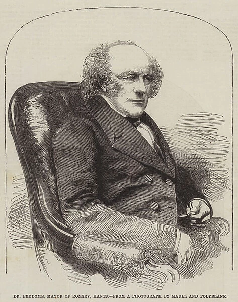Dr Beddome, Mayor of Romsey, Hants (engraving)