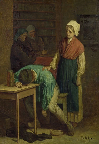 The Drunkard (oil on canvas)