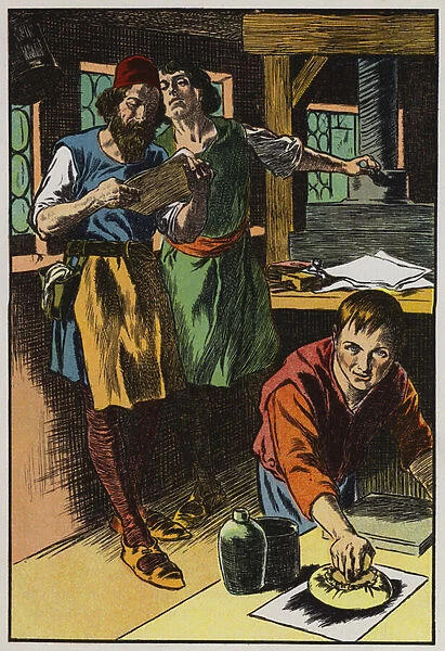 In the early days of printing (colour litho)