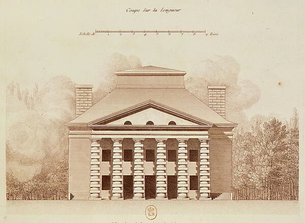 Elevation of the house of the director of the salt works in the ideal city