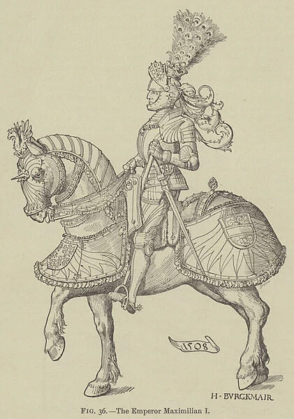 The Emperor Maximilian I (litho)