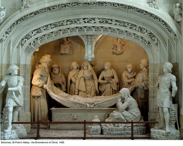 The Entombment of Christ in the southern transept, 1496 (stone)