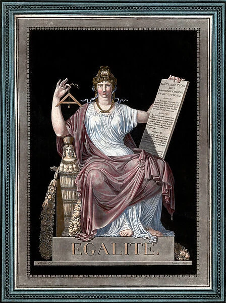 Equality - engraving by Jean Francois (Jean-Francois) Janinet (1752-1814