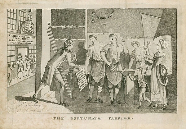 The Fortunate Farrier - Prize winner (engraving)