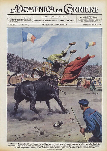 The Fortune and Misfortune of a Bullfighter (Colour Litho)