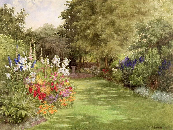 A Garden in July, c. 1910 (w  /  c on paper)