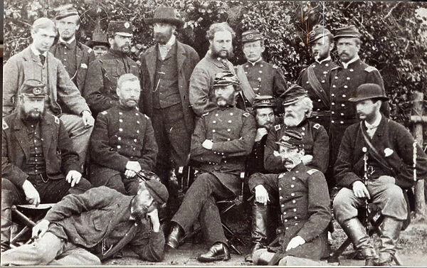 General Marcy and friends at Camp Winfield Scott, near Yorktown, May 2, 1862 (photo)