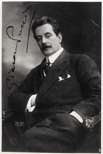 Giacomo Puccini (1858-1924) (b  /  w photo)