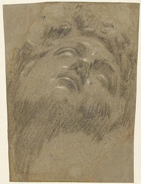Giuliano dei Medici after Michelangelo, c. 1550 (chalk on paper)