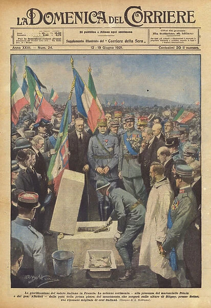 The Glorification of Italian Value in France (Colour Litho)