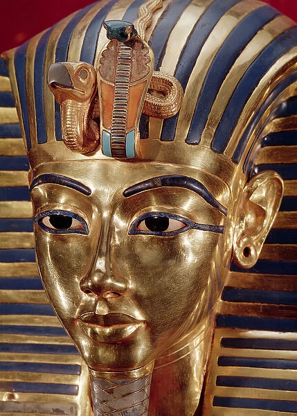 The gold mask, from the Treasure of Tutankhamun (c. 1370-52 BC) c