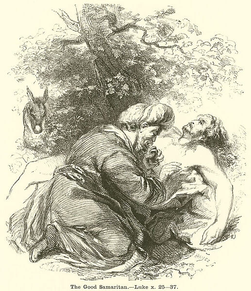 The Good Samaritan, Luke, x, 25, 37 (engraving)