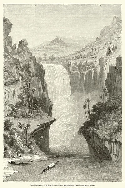Grande chute du Nil, dite de Murchison (engraving)
