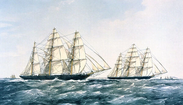 The Great Clipper Ship Race of 1866 between the Ariel and the Taeping