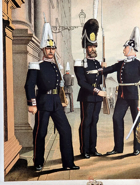 Grenadiers of the Swedish Guard, v. 1890
