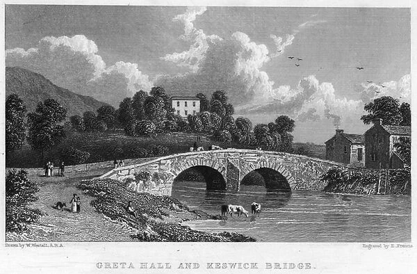 Greta Hall and Keswick Bridge (engraving)