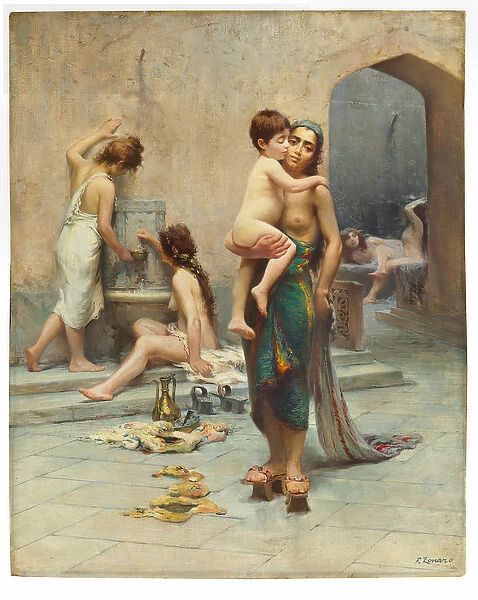 Hamam - il bagno, c. 1891-1902 (oil on canvas)