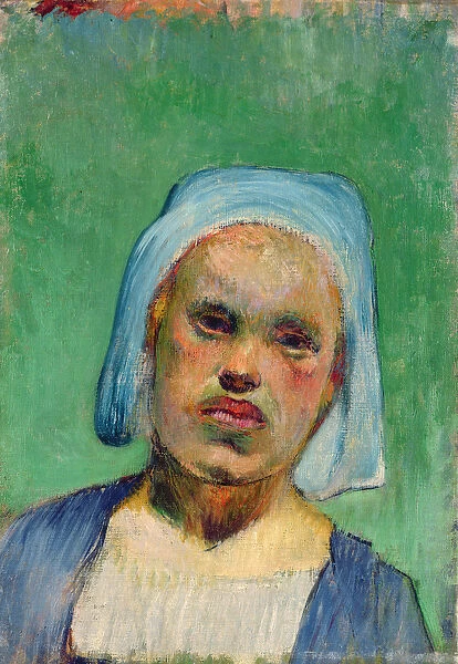 Head of a Breton (oil on canvas)
