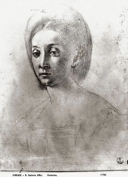 Head of a Woman (chalk on paper)