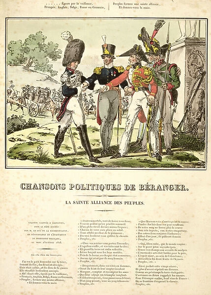 The Holy Alliance of the Nations, from Chansons Politiques de Beranger