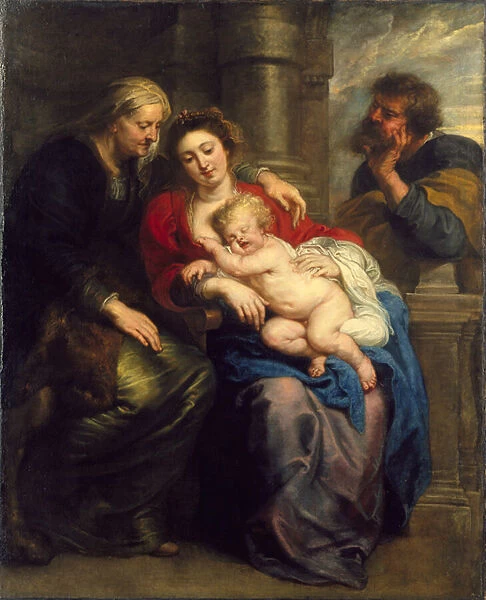 The Holy Family with St. Anne, c. 1630-1635 (oil on canvas)