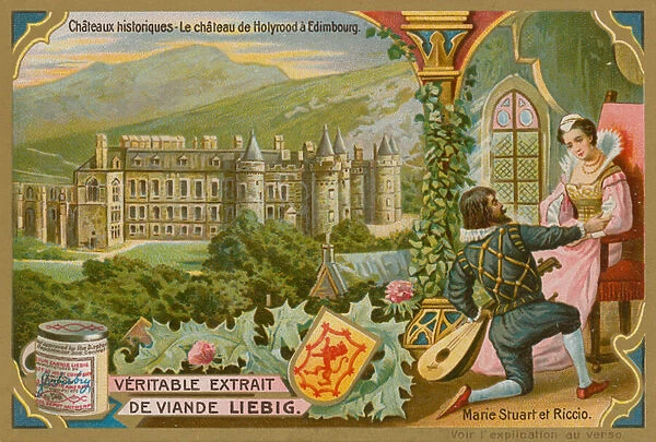 Holyrood Palace in Edinburgh (chromolitho)