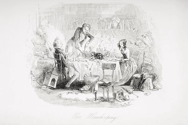 Our Housekeeping, illustration from David Copperfield by Charles Dickens