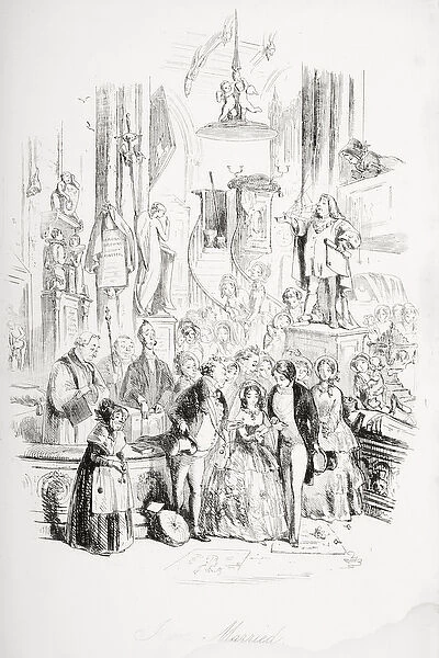 I m Married, illustration from David Copperfield by Charles Dickens