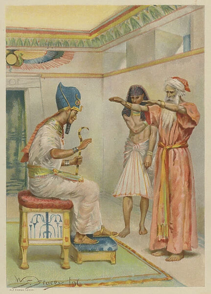 Jacob blessing Pharaoh (chromolitho)
