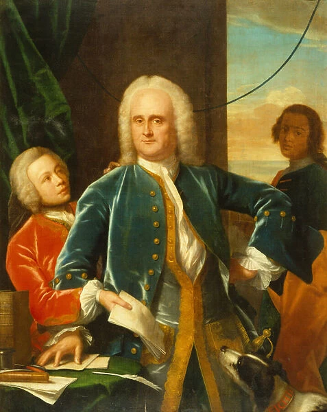 Jan Albert Sichterman with his son Jan Albert, 1745 (oil on canvas)
