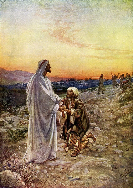 Jesus heals lepers in Samaria - Bible, New Testament