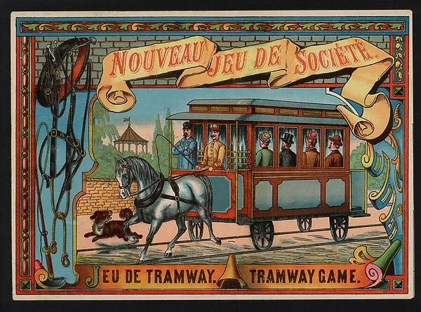 Jeu de Tramway, Tramway Game (colour litho)
