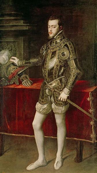 King Philip II (1527-98) 1550 (oil on canvas)