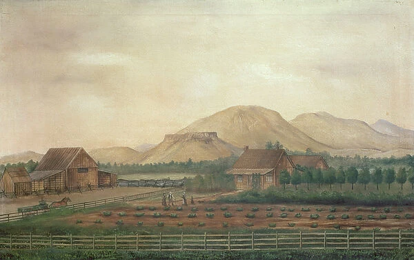Knox Ranch, Idaho (oil on canvas)