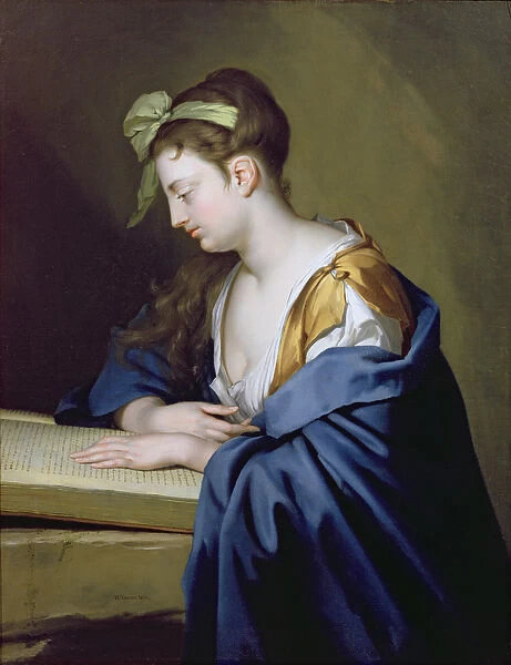 Lady Reading (oil on canvas)