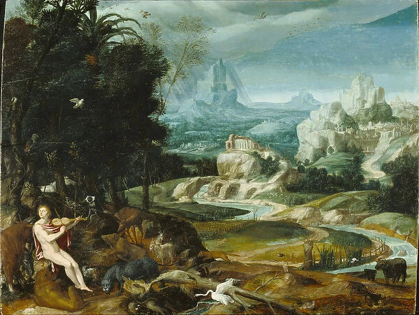 Landscape with Orpheus, c. 1570 (oil on panel)